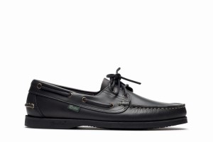 Paraboot Barth Men's Boat Shoes Black | ZQE1949FK