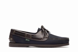 Paraboot Barth Men's Boat Shoes Blue | FAK6548ZZ