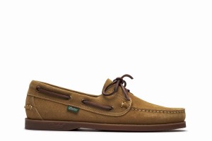 Paraboot Barth Men's Boat Shoes Khaki | RZW5652VE