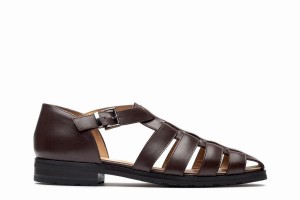 Paraboot Ferret Men's Sandals Dark Brown | DQA6728GO