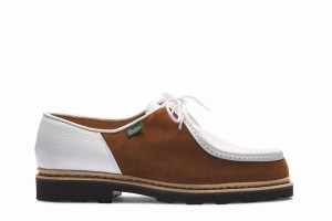 Paraboot Michael Men's Derby Shoes White Brown | WUO1353FY