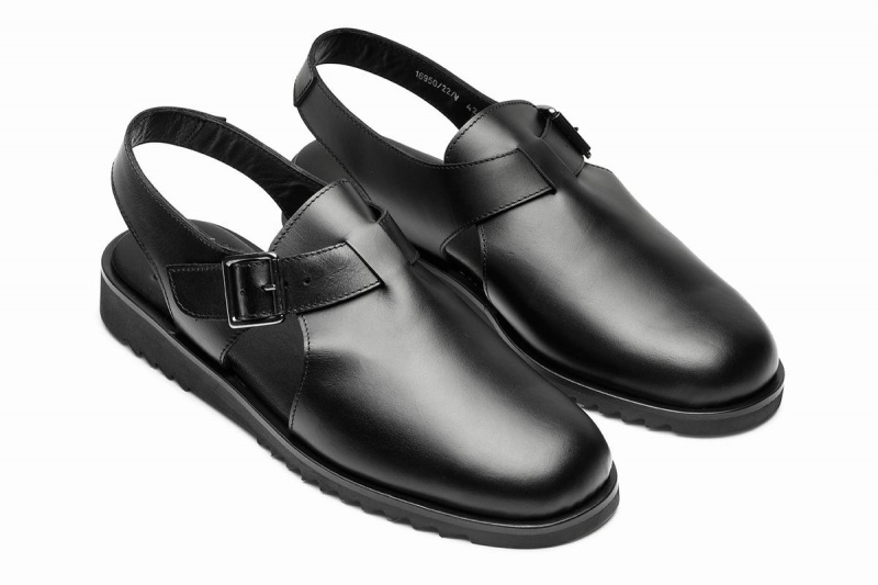 Paraboot Adriatic Men's Sandals Black | LDG8794KZ