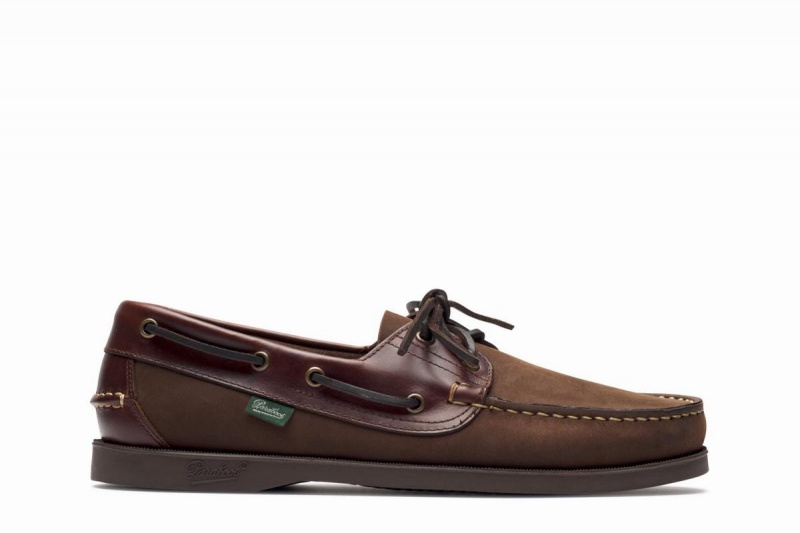 Paraboot Barth Men\'s Boat Shoes Dark Brown | PNT1385WH