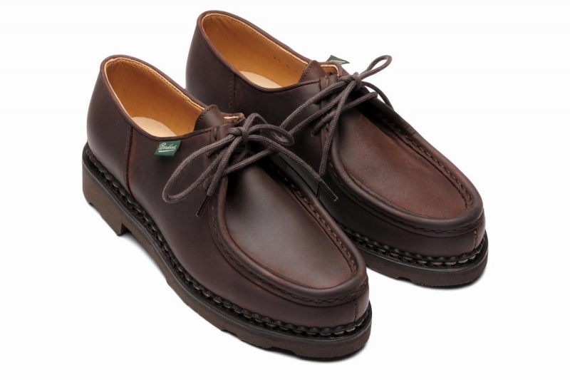 Paraboot Michael Women's Derby Shoes Dark Brown | PHL717HF