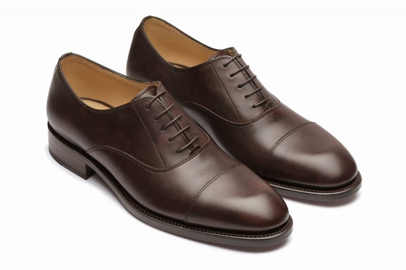 Paraboot Montaigne Gy Men's Oxfords Shoes Dark Brown | VHG4498WA