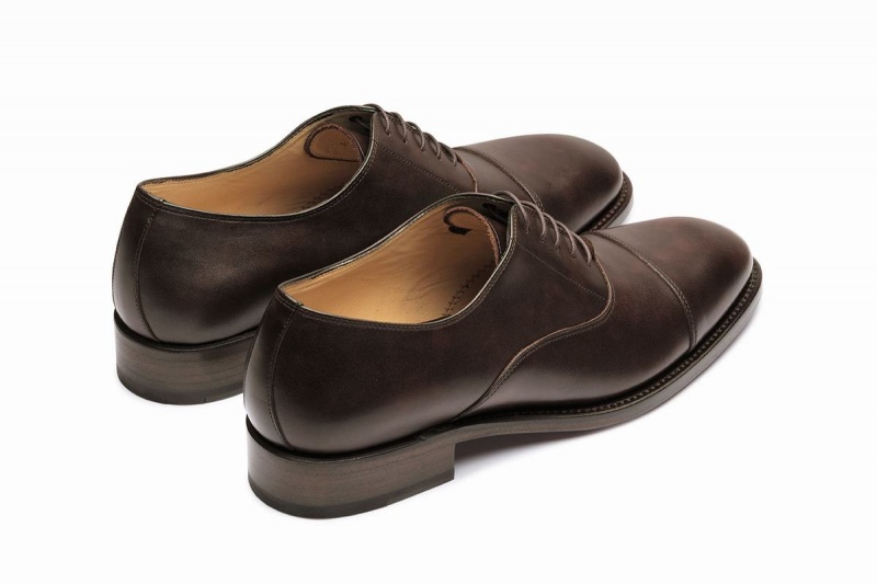 Paraboot Montaigne Gy Men's Oxfords Shoes Dark Brown | VHG4498WA