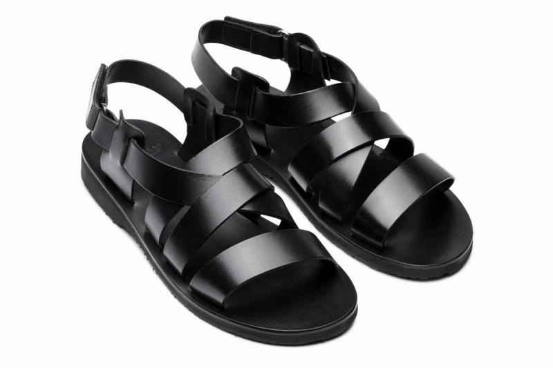 Paraboot Noumea Men's Sandals Black | WKQ2285NR