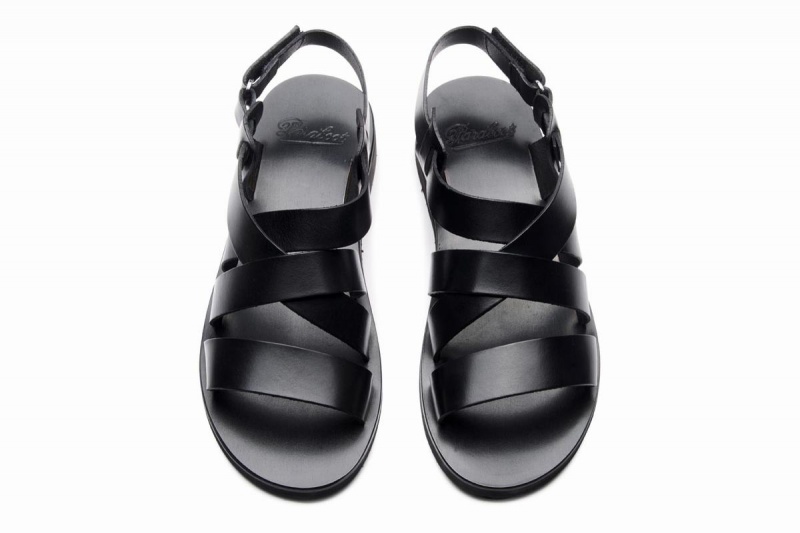 Paraboot Noumea Men's Sandals Black | WKQ2285NR