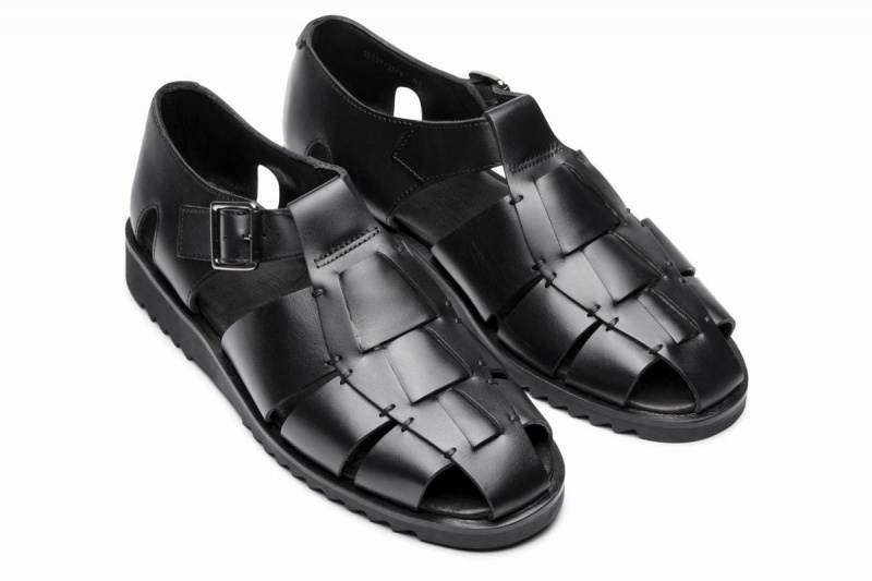 Paraboot Pacific Men's Sandals Black | BLO9665MD