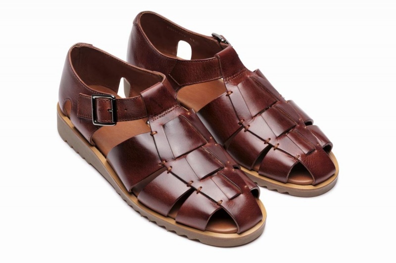 Paraboot Pacific Men's Sandals Brown | TBJ6820YK