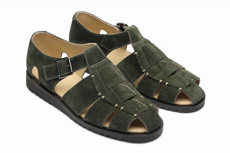 Paraboot Pacific Men's Sandals Green | PSN6068VT