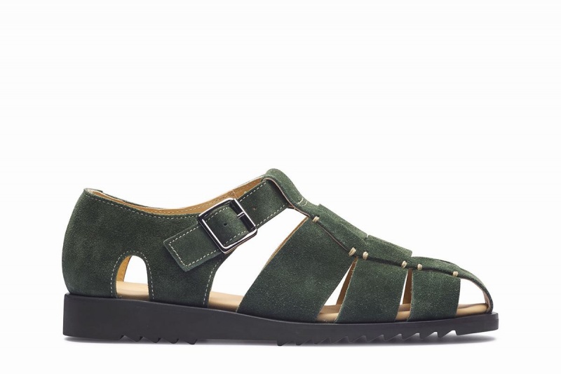 Paraboot Pacific Men\'s Sandals Green | PSN6068VT